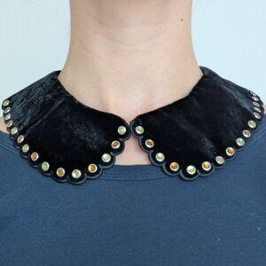 Claudie Pierlot Detachable Collar Black Velvet
